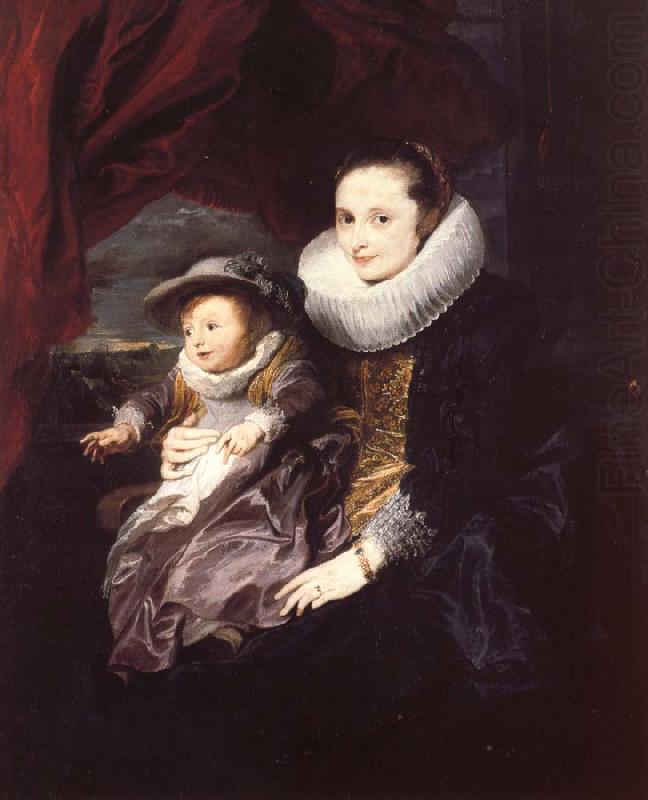 Anthony Van Dyck Portrait of a Woman and Child china oil painting image